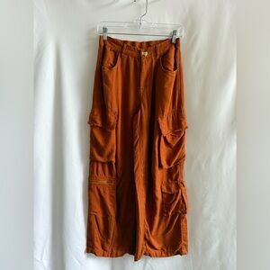 Orange Rust Cargo Pants